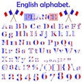 France flag alphabet.