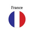 France flag icon Royalty Free Stock Photo