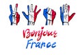 France flag icon set. vector illustration Royalty Free Stock Photo