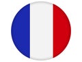 France, flag Icon in World round flags