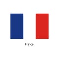 France, Flag. Official colors and proportion correctly. National Flag of France. France Flag vector illustration. Royalty Free Stock Photo