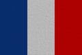 France flag painted on paper Royalty Free Stock Photo