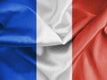 France flag, silk fabric background design celebration wallpaper