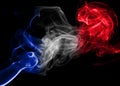 France flag smoke Royalty Free Stock Photo