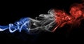 France flag smoke Royalty Free Stock Photo