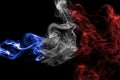 France flag smoke Royalty Free Stock Photo