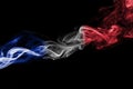 France flag smoke Royalty Free Stock Photo