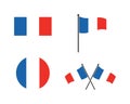 france flag vector illustration design
