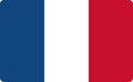 France flag. National emblem of European country Royalty Free Stock Photo