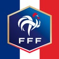 France football federation logo with national flag