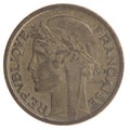 France 1 Franc coin 1930 copper-aluminum Chambers of Commerce French