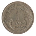 France 1 Franc coin 1930 copper-aluminum Chambers of Commerce French copper-aluminum Chambers of Commerce French