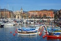 France, french riviera, the Lympia port of Nice city. Royalty Free Stock Photo