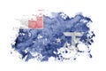 France, French Southern and Antarctic Lands flag background painted on white paper with watercolor Royalty Free Stock Photo