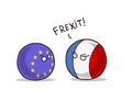 France Frexit eu exit Royalty Free Stock Photo