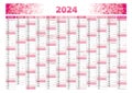 2024 france front annual calendar