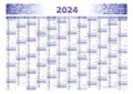 2024 france front annual calendar