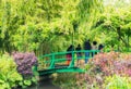 France Giverny Monet's garden on a spring day