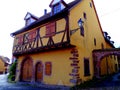 France, Great East, Alsace, High Rhine, Alsatian house in the village of Pfaffenheim Royalty Free Stock Photo