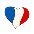 France heart, Patriotic symbol