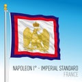 France, historical flag, imperial standard of Napoleon