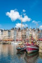 Honfleur harbour in Normandy, France