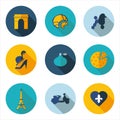 France,icons in vector format