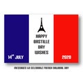 France Independence day Bastille Day 14th july 2020 Banner