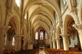 France, the interior of the church of Vigny in Val d Oise Royalty Free Stock Photo