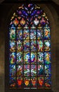 FRANCE JOSSELIN 2018 AUG: stained glass window in the local church