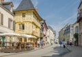 FRANCE JOSSELIN 2018 AUG: view of the Oliver de Clisson street in Josselin town of France