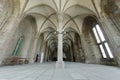 FRANCE LE MONT SAINT MICHEL 2018 AUG: interior of the church on the top of hill of le mont saint michel . It is one of France`s