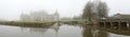 France. Loire Valley. Chambord castle. Panorama Royalty Free Stock Photo