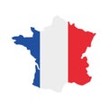 France map isolated icon Royalty Free Stock Photo