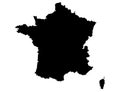 France map isolated on png or transparent background,Symbol of France, template for banner,card,advertising, magazine, and