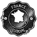 France map vintage stamp. Royalty Free Stock Photo