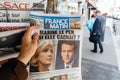 France Matin with Emmanuel Macron and Marine Le Pen on cover