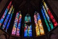 France, Metz, Stained glass windows of Saint Etienne Cathedral in Metz by Marc Chagall