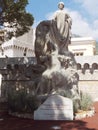 France Monaco Cote d Azur Hommage des Colonies Etrangeres Statue Royalty Free Stock Photo