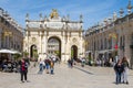 France, Nancy, Arc de Triomphe from Place Saint Stanislas, L`arc HÃÂ©rÃÂ©, Porte HÃÂ©rÃÂ©