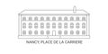 France, Nancy, Place De La Carriere travel landmark vector illustration