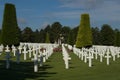 France, Normandy American war cemetery Royalty Free Stock Photo