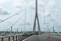 06-07-2022-France-Normandy Bridge or Pont de Normandie over Seine river delta view in France near Honfleur Royalty Free Stock Photo