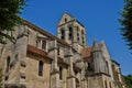 France, the Notre Dame church of Auvers sur Oise Royalty Free Stock Photo