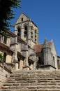 France, the Notre Dame church of Auvers sur Oise Royalty Free Stock Photo