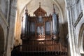 France, organ in Poissy collegiate church Royalty Free Stock Photo