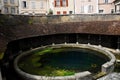 France- Panoramic Overview of the Historic Fosse Dionne Spring in Tonnerre