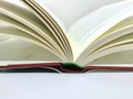 France paper book lying on white background red cover and dust jacket