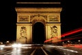 France, Paris: Arc de triomphe Royalty Free Stock Photo