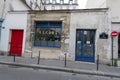 Typical small business shop fronts and street vies in PAris